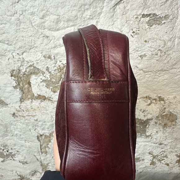 Vintage Celine Suede Monogram Crossbody Bag - Picture 3 of 9